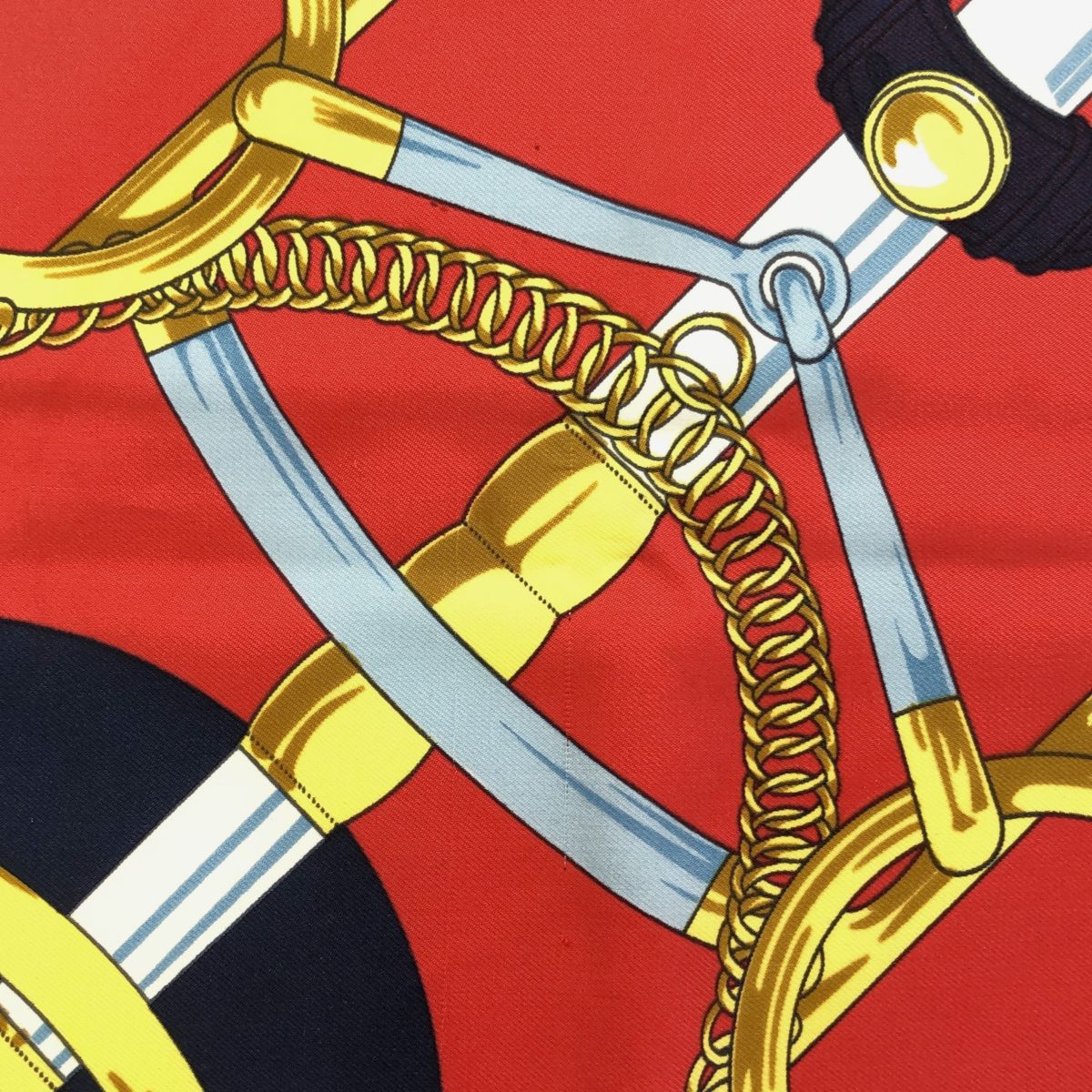HERMES エルメス カレ90 スカーフ Eperon d'or 黄金の拍車