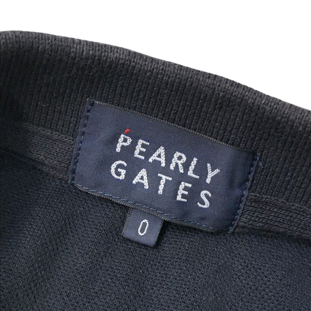 サイズ：0 PEARLY GATES パーリーゲイツ 2022年モデル 半袖ポロシャツ  ブラック系 [240101355309] ゴルフウェア レディース ストスト サイズ：0 PEARLY GATES パーリーゲイツ 2022年モデル 半袖