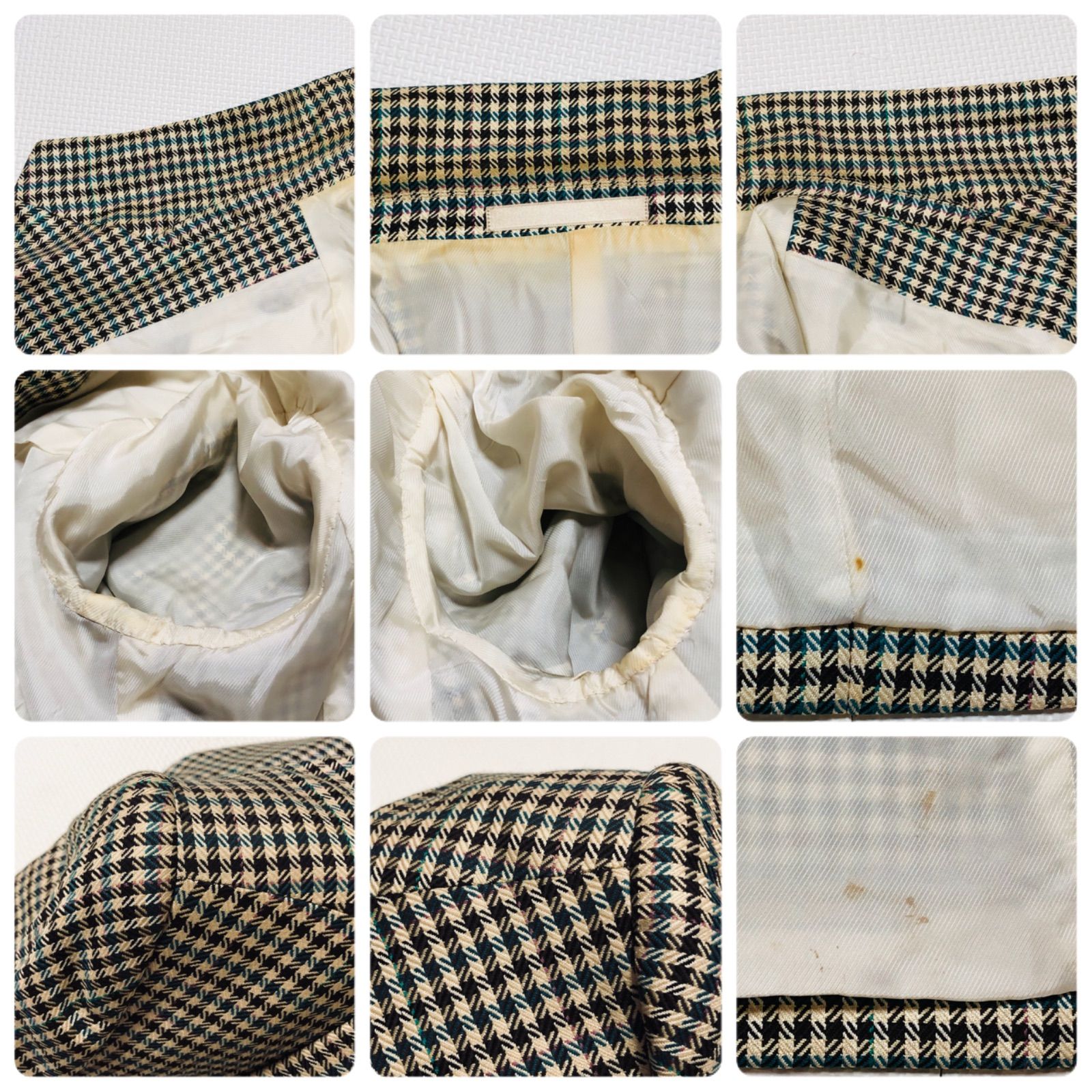 美品】バーバリーズ スーツ スカート セットアップ 千鳥格好 ダブル