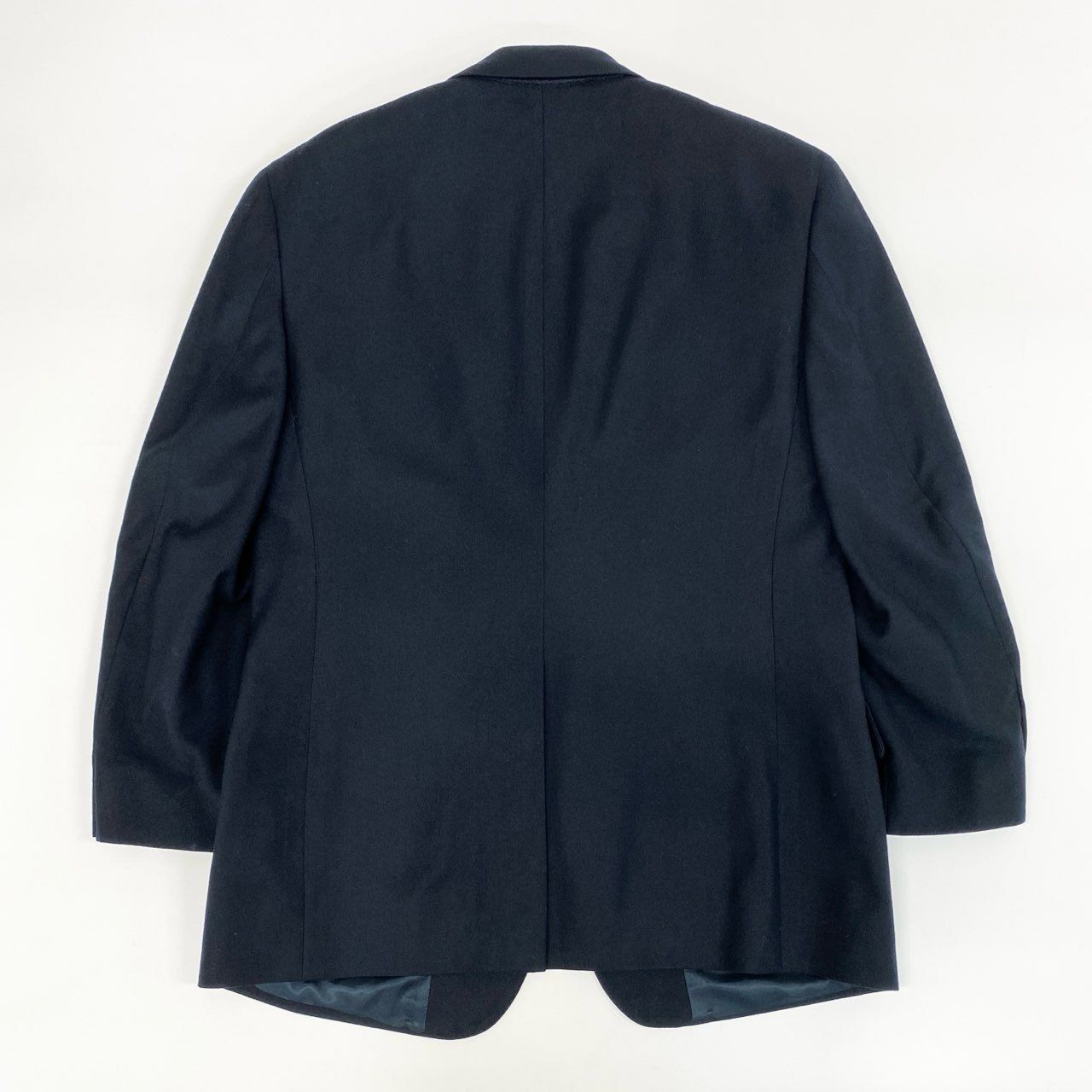 ブルックスブラザーズ カシミヤ 紺ブレ テーラードジャケット 裏地 総柄