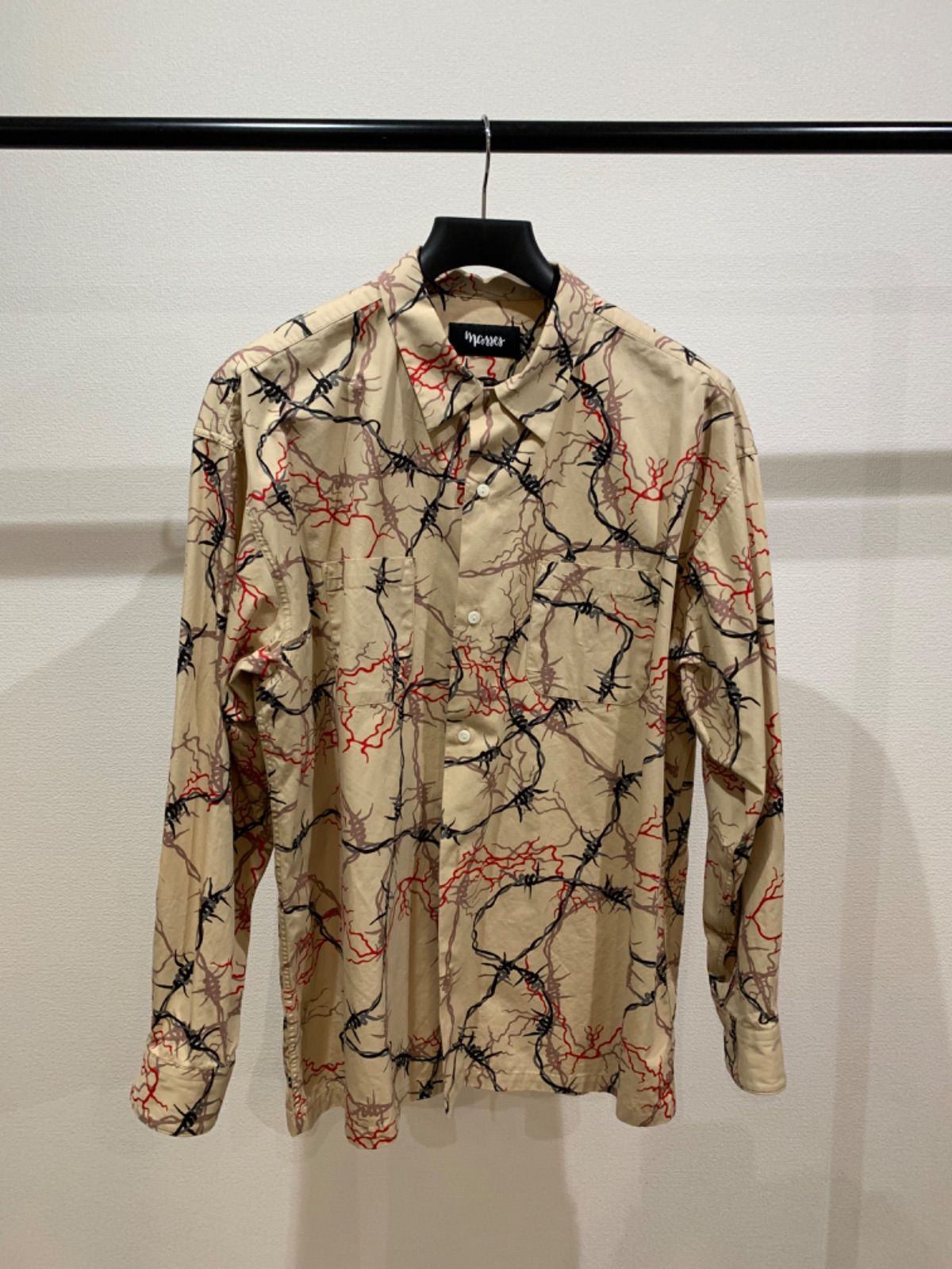 USED】MASSES マシス SHIRTS L/S WIRE ワイヤーシャツ - メルカリ