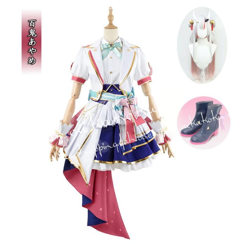 hololive 4th fes. Our Bright Parade VTuber 百鬼あやめ なきりあやめ アイドル衣装 打歌服 応援服 コスプレ衣装 学園祭 撮影 クリスマス