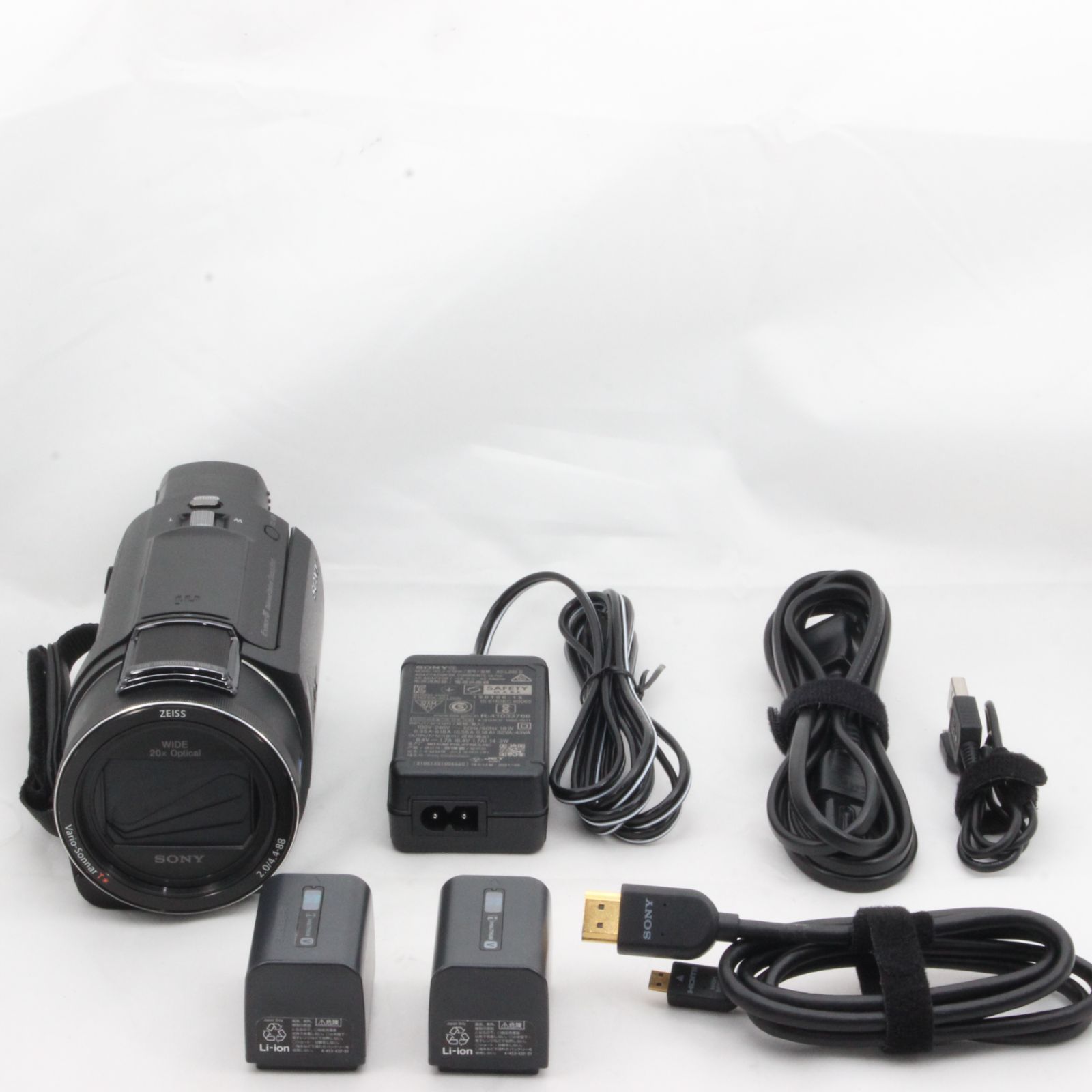 ソニー ビデオカメラ FDR-AX55 4K 64GB 光学20倍 ブラック Handycam FDR-AX55 BC - 3