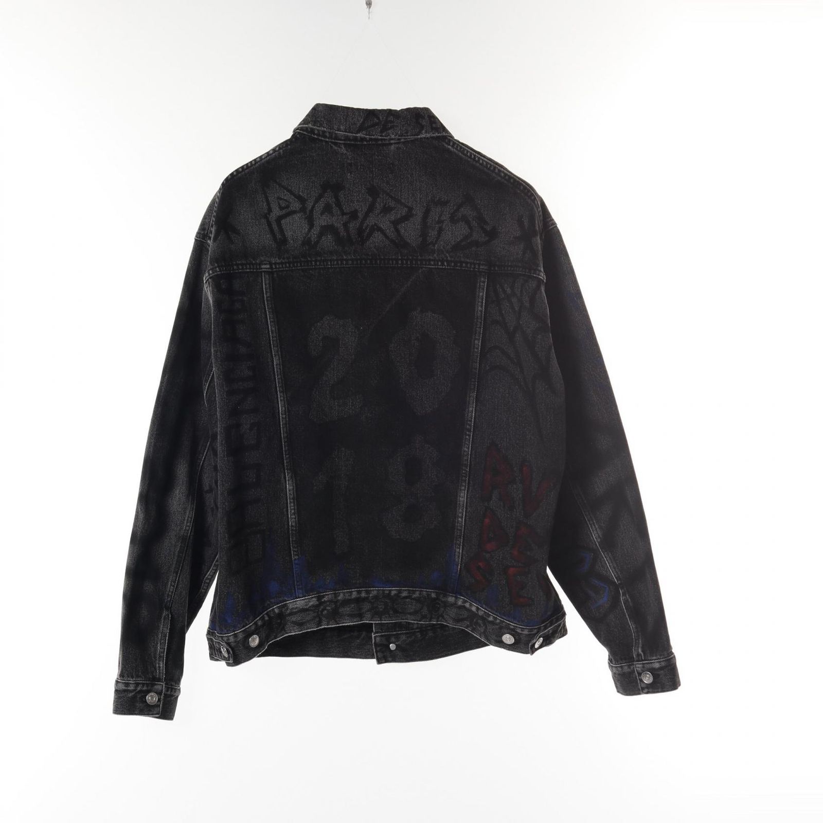 バレンシアガ BALENCIAGA デニムジャケット グラフィティ 534556