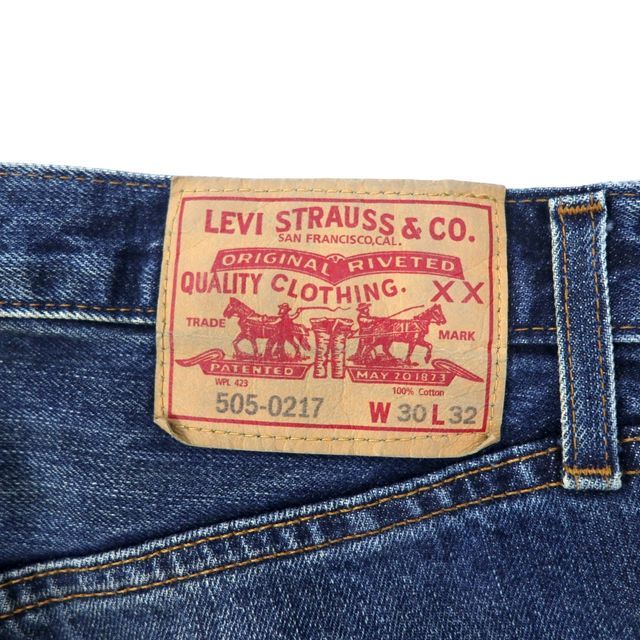 LEVI'S VINTAGE CLOTHING ( LVC ) 1967年モデル ビッグE セルビッヂ デニムパンツ 30 ブルー コットン 42TALON 505-0217 トルコ製