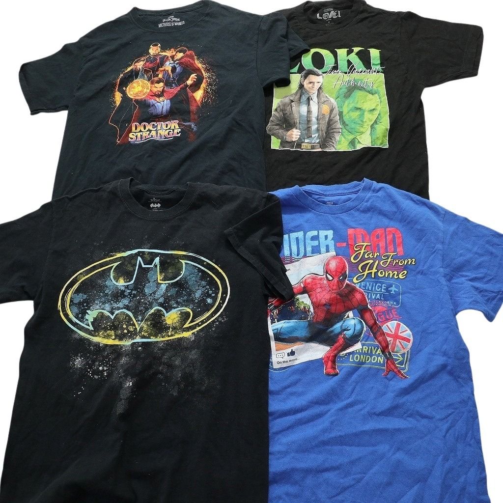 古着卸 まとめ売り マーベル DCコミック 半袖Tシャツ 14枚セット