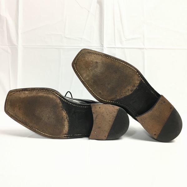 80s-90s?/Vintage☆MEZLANメスラン スクエアートゥ Uチップ ビジネス 