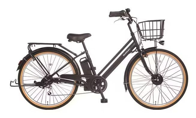 【訳アリ新品・完組送料無料】26インチ電動アシスト自転車BM-DTS266★８．５Aバッテリー★シマノ6段変速★アシスト３モード★１年保証★カゴ付き