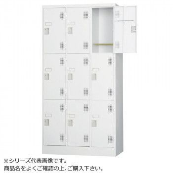 豊國工業 スタンダードロッカー9人用 ダイヤルロック式 TLK-D9N CN-85色 ホワイトグレー