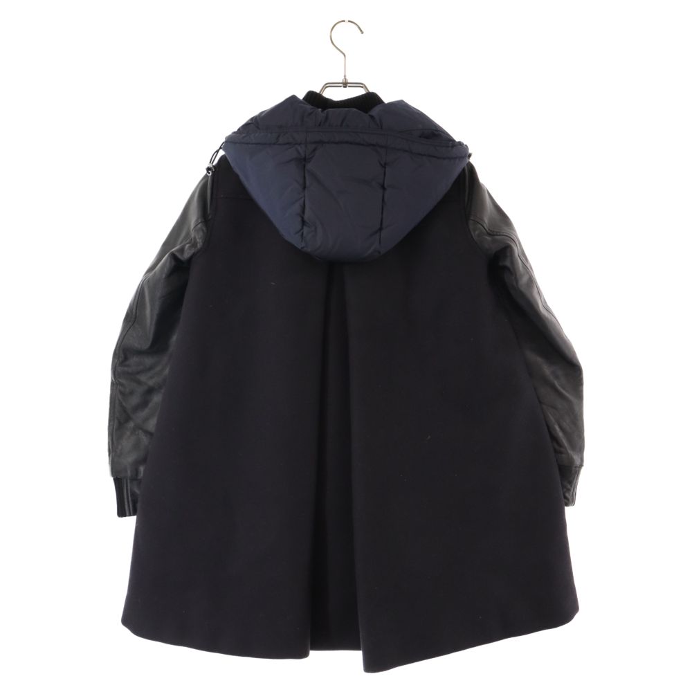 Moncler モンクレール　Blois レザー、ウールとダウンコンビが素敵! MONCLER (モンクレール) 15AW BLOIS ブロイス レザースリーブ ウール