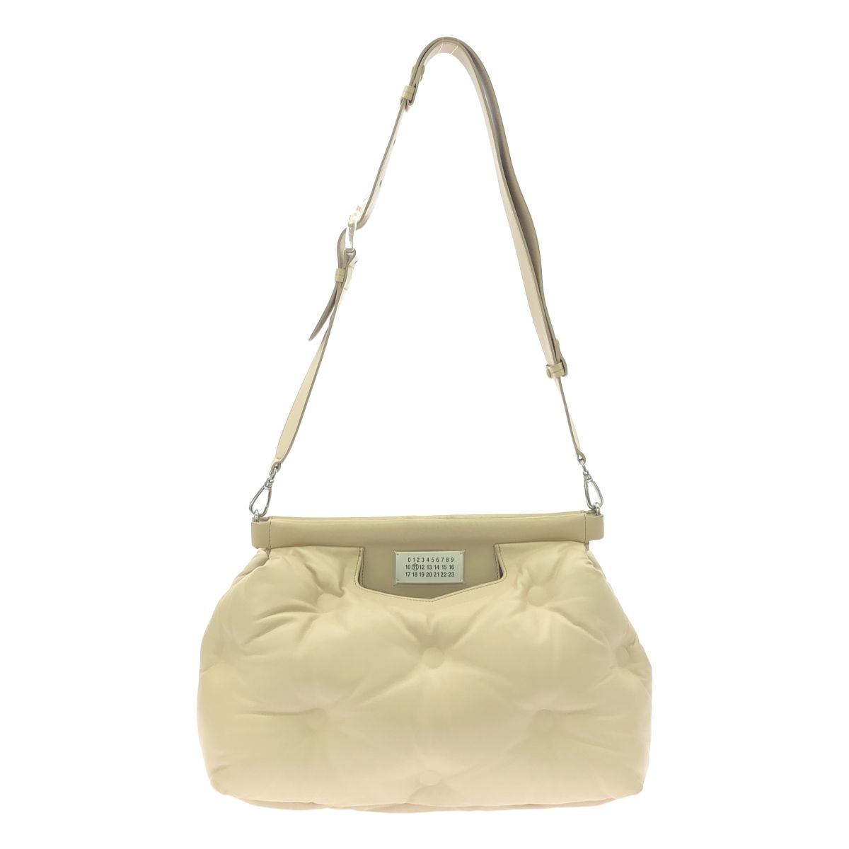Maison Margiela / メゾンマルジェラ | 2022AW | Glam Slam / グラムスラム S56WG0177 2way ショルダー付き レザー ハンドバッグ / ポーチ着脱可 | UNI | ベージュ | レディース Maison Margiela / メゾンマルジェラ | 2022AW | Glam Slam / グラム