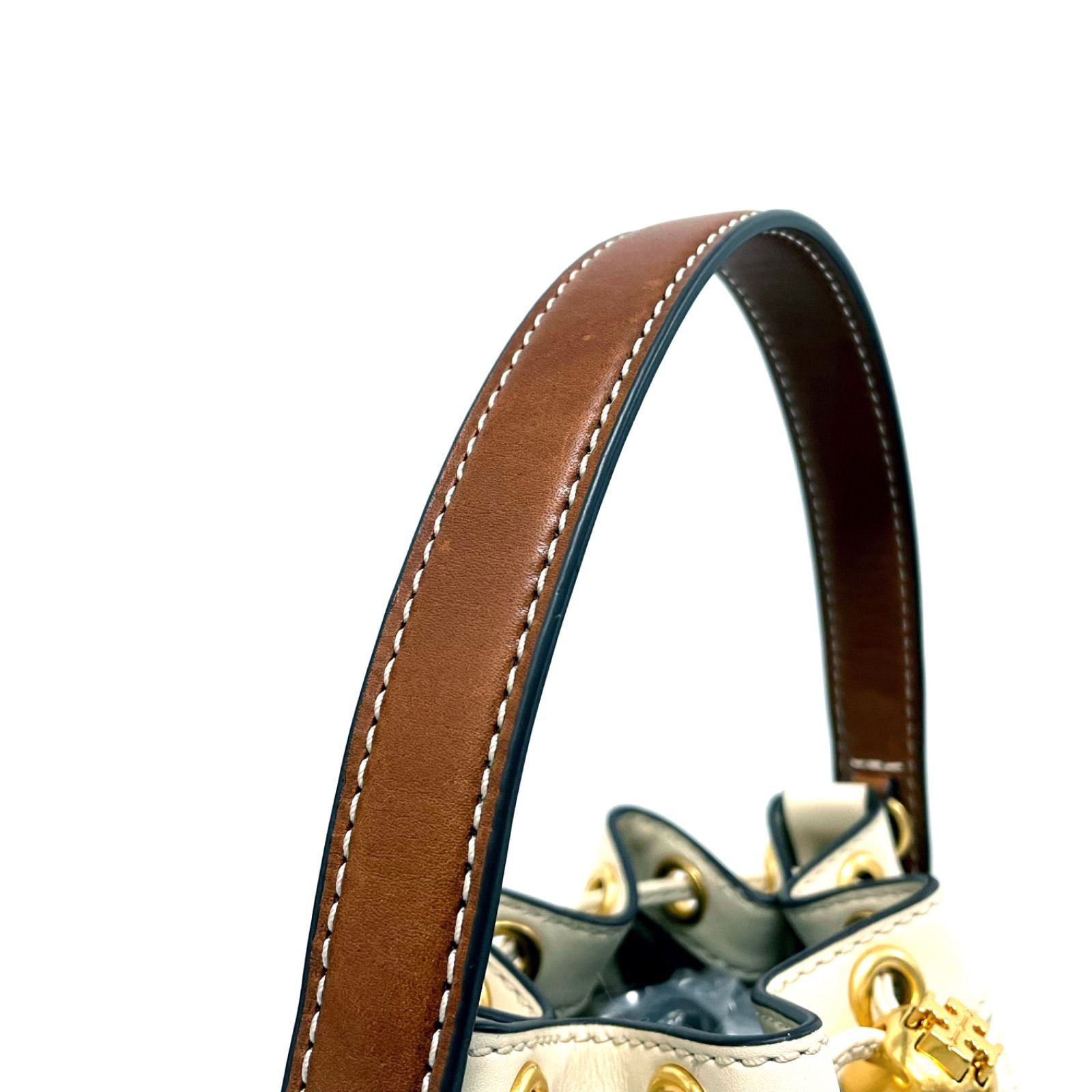 美品】 TORY BURCH トリーバーチ 巾着 ハンドバッグ 2WAY ショルダー 