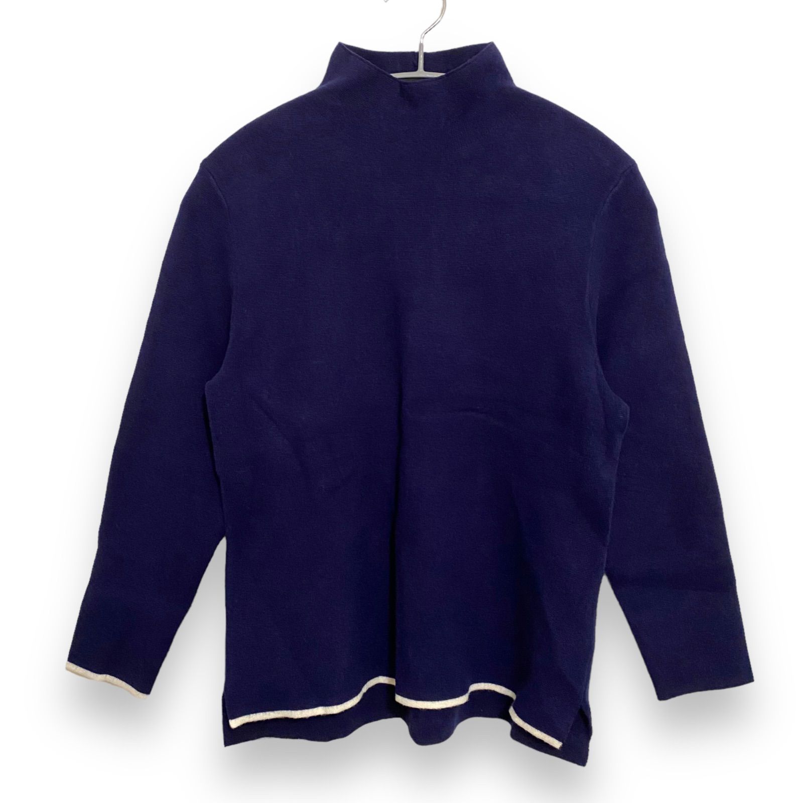 極美品☆23区 ダブルフェイス カシミヤ混 ネイビー ダッフルコート 3