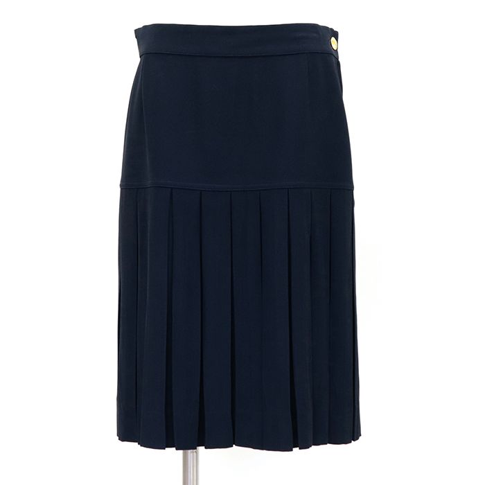 【ご購】CHANEL プリーツスカート　サイズ42 スカート