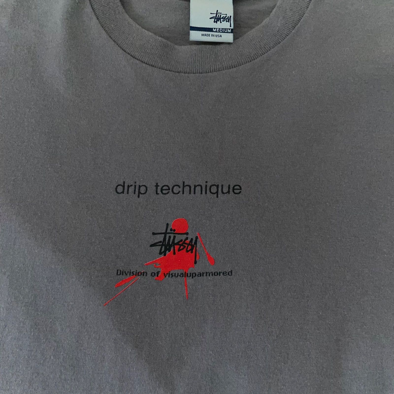 STUSSY × W-TAPS / DRIP TECHNIQUE TEE 銀タグ - メルカリ