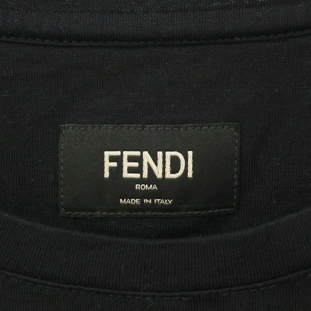 FENDI (フェンディ) FFボックスロゴパッチ半袖Tシャツ 半袖カットソー