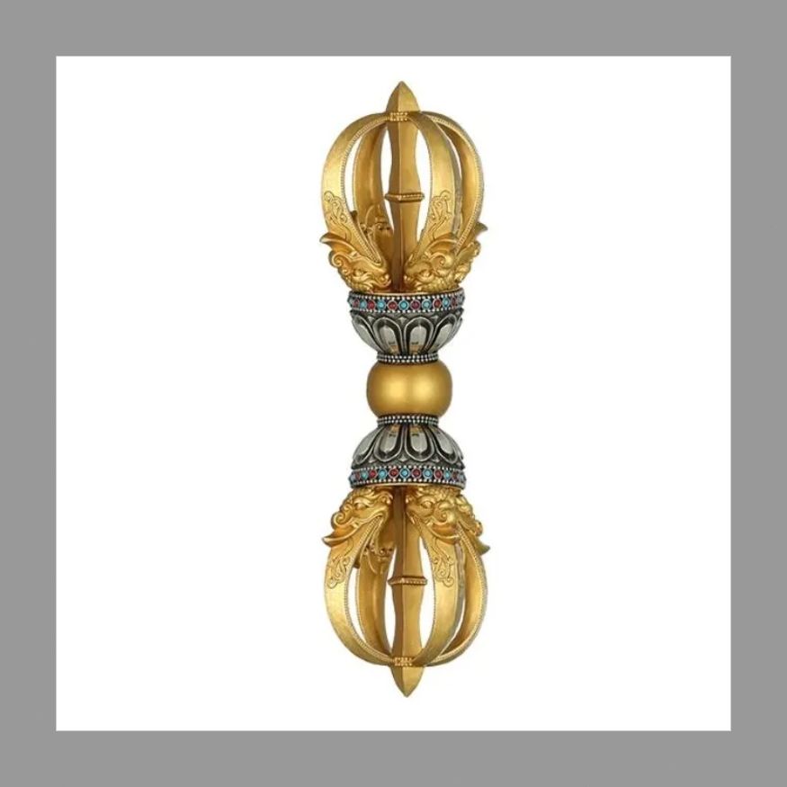 五鈷杵 密教法具 チベット お守り 厄除け寺院仏具手道具 法器 長さ約