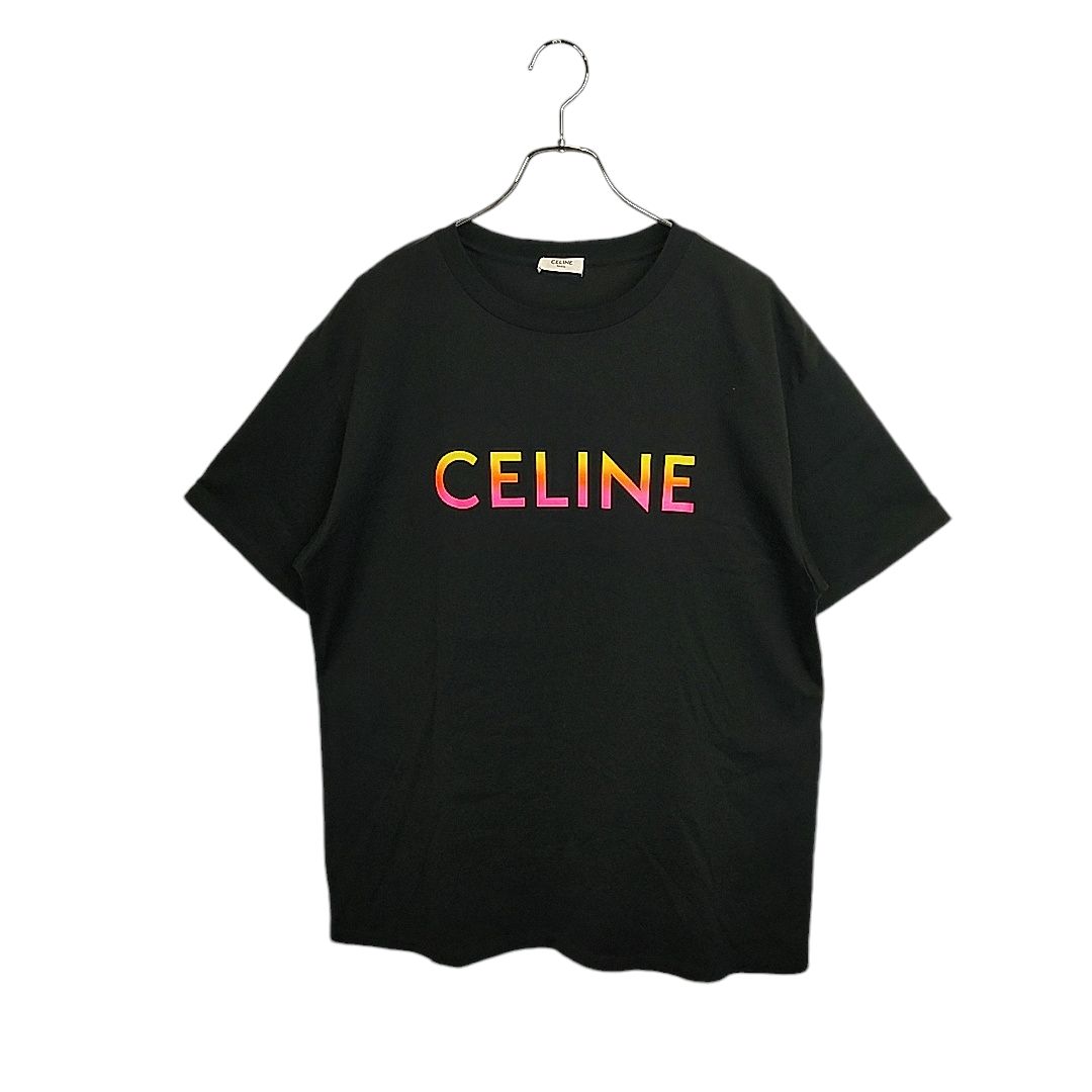 CELINE セリーヌ CELINE グラデーション ロゴ Tシャツ 2X10B671Q L 