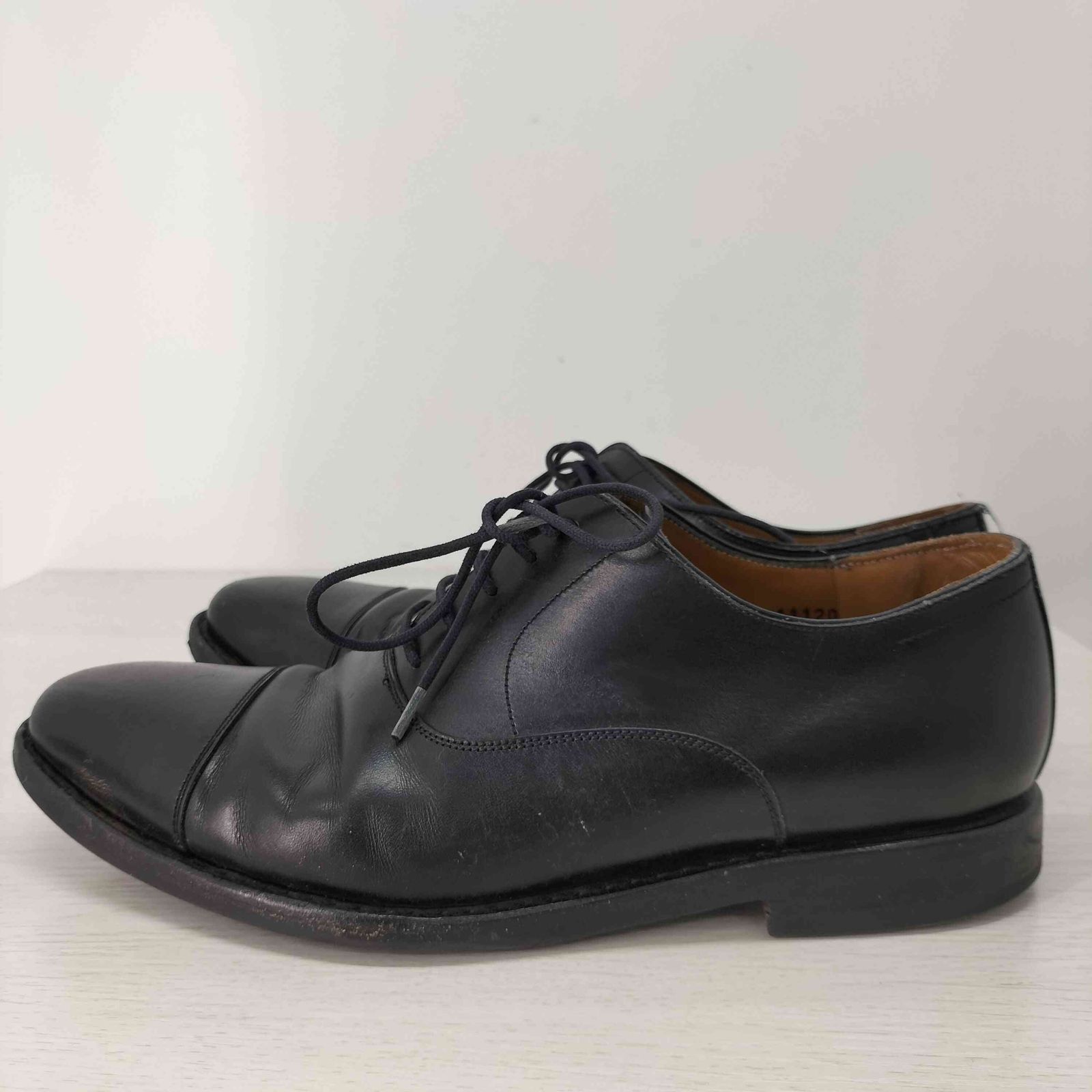 【美品】ジャランスリウァヤ ストレートチップ 26cm ブラック 内羽根 革靴 ジャランスリウァヤ内羽根ストレートチップ (サイズUK7) ジャランスリ