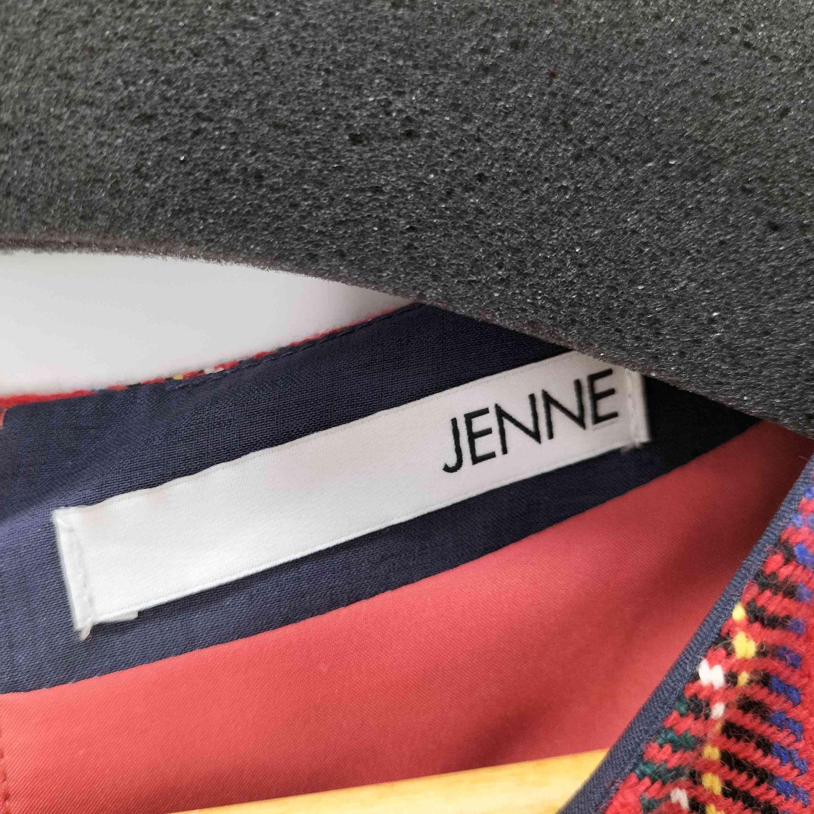 JENNE フレンチレトロチェックワンピース