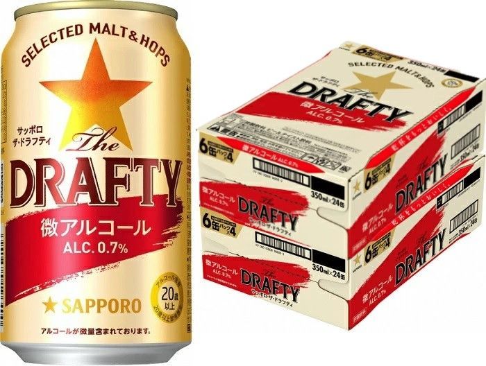 サッポロ The DRAFTY ザ ドラフティ 350ml×2ケース/48本