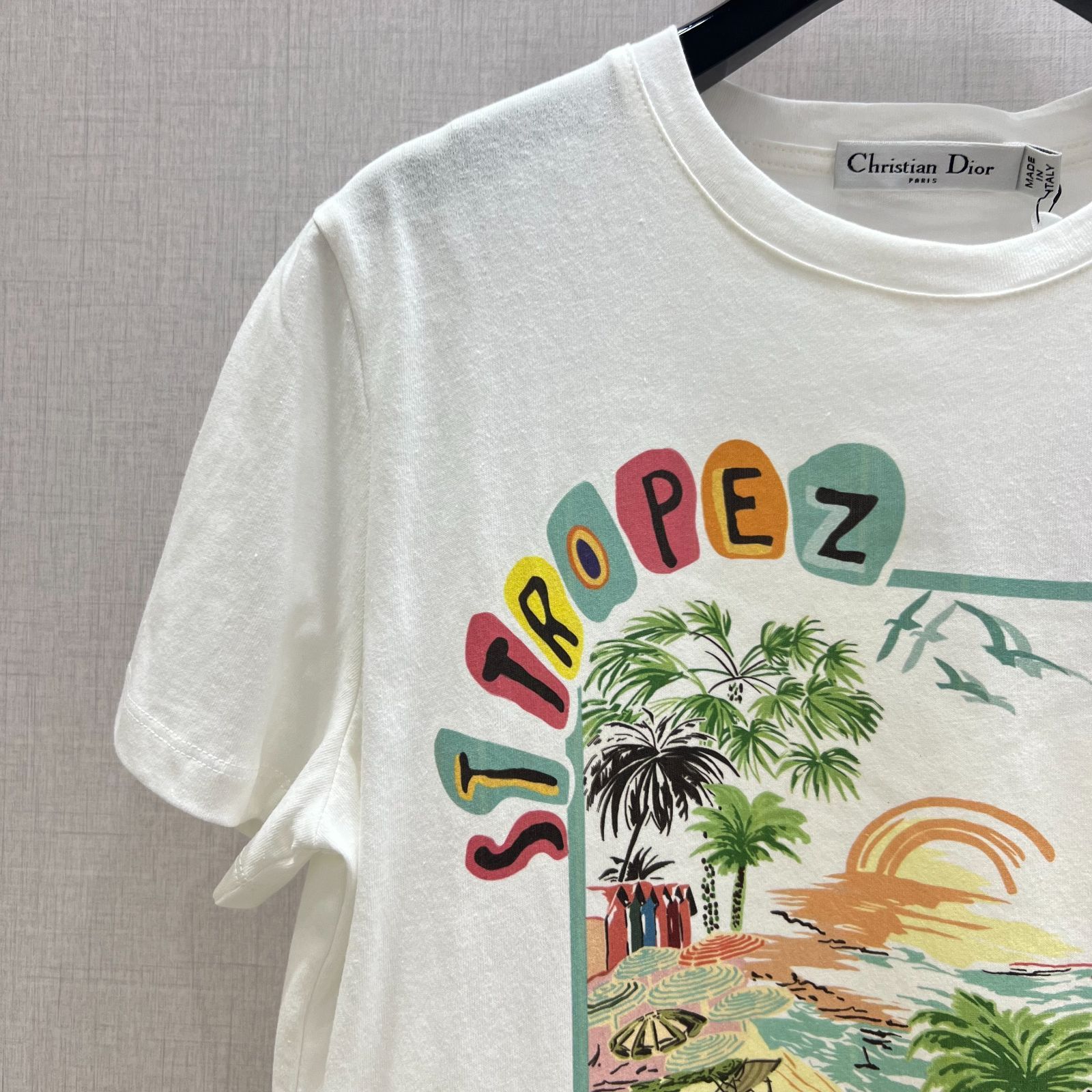 今日特価】Dior Crew Neck Printed T-Shirt / ディオール 丸首