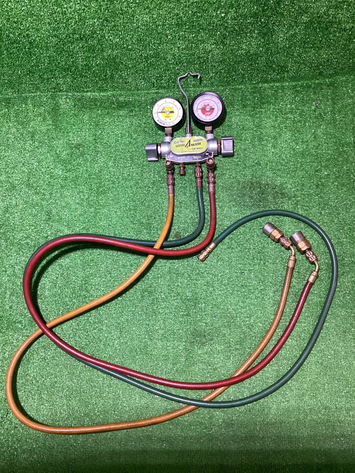 デンゲン CP-MG 213N マニホールドゲージ㉒ 動作未 揃っていない ケース有 傷 割れ有 使用感有 現状品 25-80