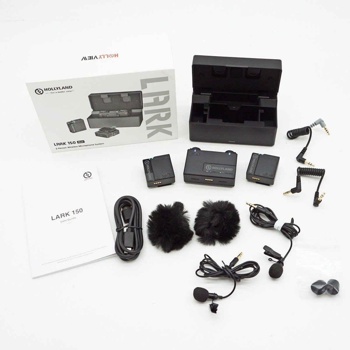 HOLLYLAND LARK150 DUO ワイヤレスピンマイクマイク Amazon | Hollyland Lark 150 ワイヤレスマイク スマホ外付け