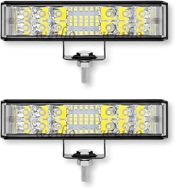 Lezalic LED作業灯 ledバーライト 車 ワークライト 12V 24V 兼用 広角 36W IP67 防水 防塵 2個セット 0841( 2個セット 0841)