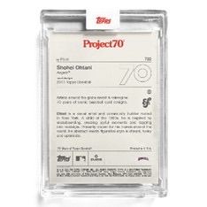 大谷翔平MVP記念カードToppsProject70カード722-Efdot - メルカリ