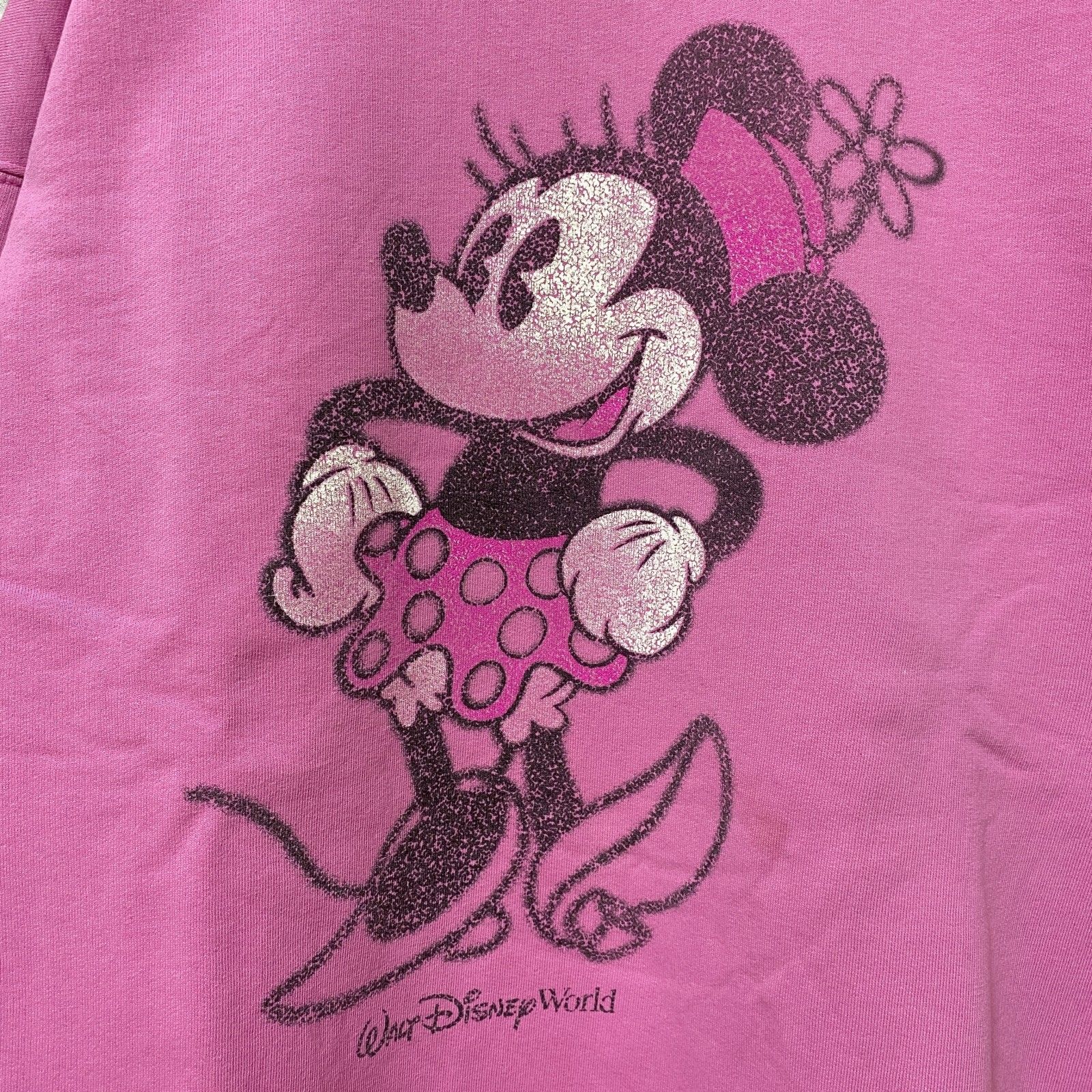 古着 used Disney ディズニー ミニー 長袖プリントスウェット