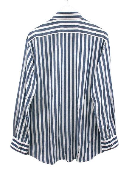 CELENE・セリーヌ・トリオンフ・ストライプシャツ・ブルー・