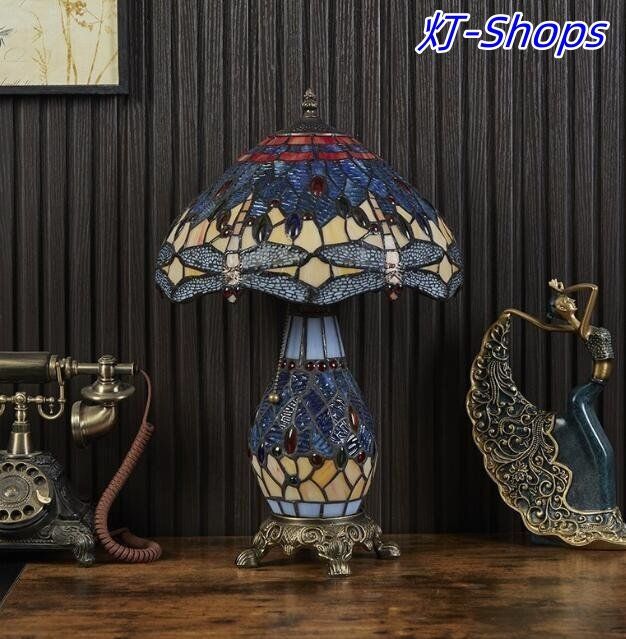 レトロな雰囲気 照明 ステンドランプ ヴィンテージ ステンドグラス