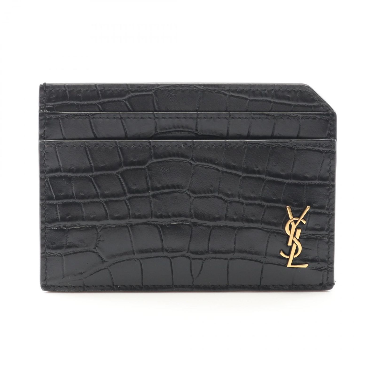 サンローランパリ SAINT LAURENT PARIS カードケース タイニー カサンドラ オープン 758203DZEDW1000 ブラック レザー カードケース ユニセックス