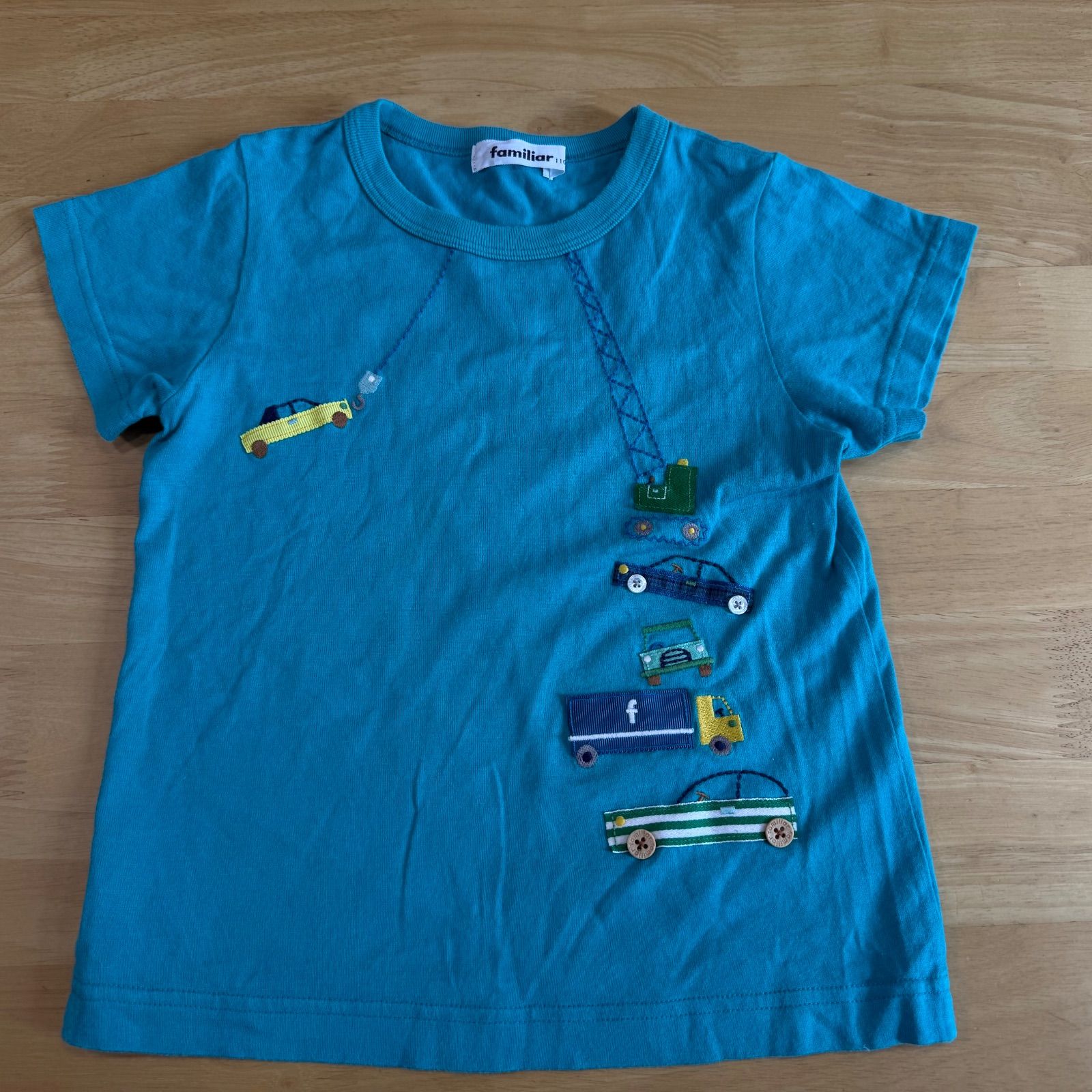 【新品】ファミリア　Tシャツ 110cm 新品未使用⭐︎familiar ⭐︎キャラクター刺繍 Tシャツ 110cm
