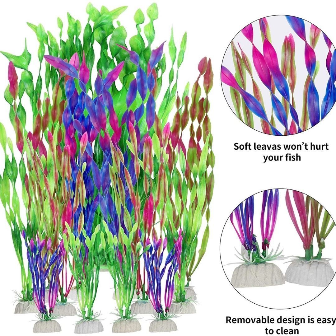 アクアリウム 海藻オブジェ 10本セット グリーンorパープルorレッドorランダムミックス 特大サイズ オブジェ 水槽 置物 インテリア 熱帯魚 魚  熱帯雨林 海水魚 淡水魚 ネオンテトラ グッピー エンゼルフィッシュ ピラルク アロワナ 水族館 水槽内 - メルカリ