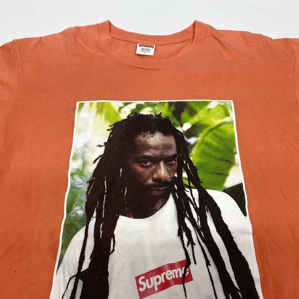Supreme Buju Banton Tee Orange シュプリーム ブジュバントン Supreme Buju Banton Tee Neon Orange