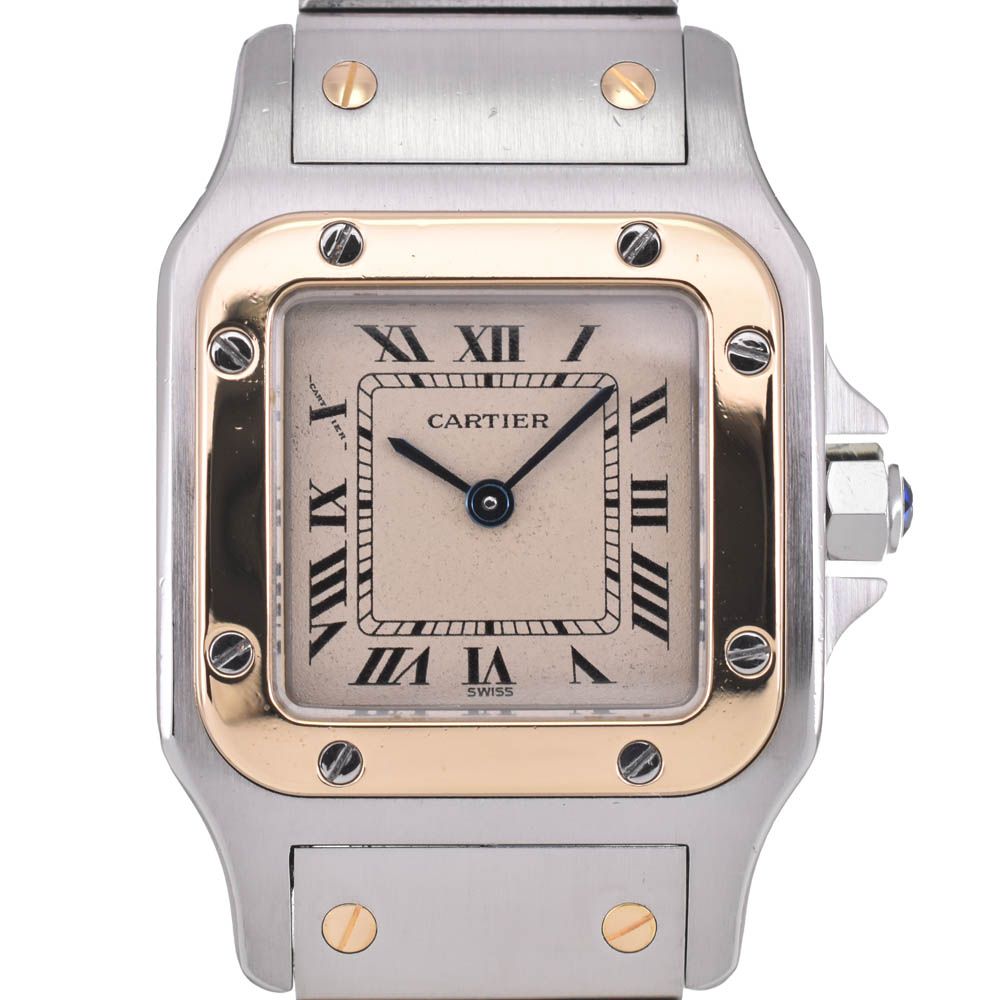 カルティエ CARTIER W20012C4 サントスガルベ SM SS|K18YG クォーツ レディース L 142810