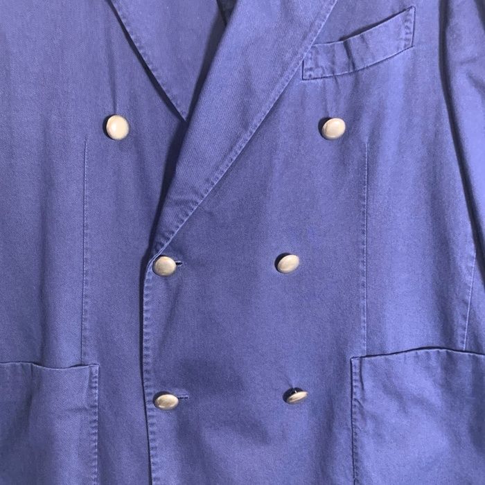 BOGLIOLI COATネイビー ダブルブレスト メタルボタン BOGLIOLI ボリオリ COAT コットン ダブルブレスレット