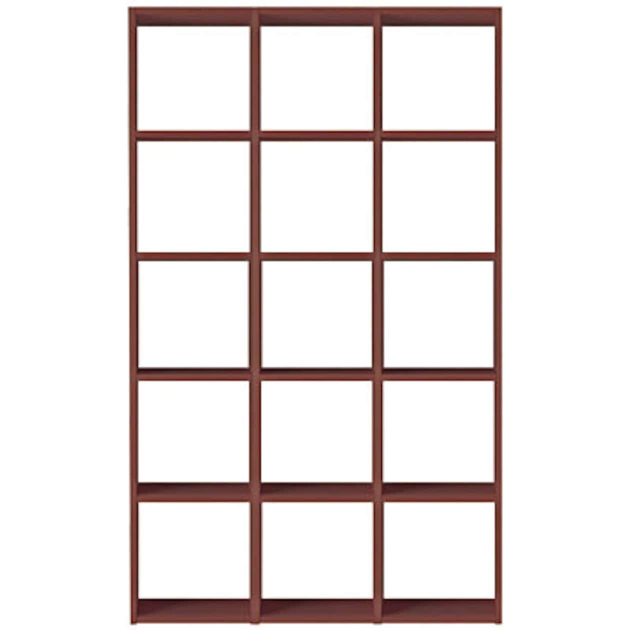 無印 スタッキングシェルフセット5段ウォールナット材 幅122×奥行28.5×高さ200cm 37267053