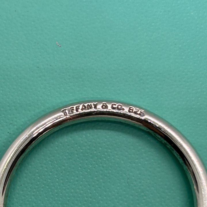 ☆未使用☆ Tiffany & Co. シルバー　キーリング　925 刻印入り リターン トゥ ティファニー™ ハンドバッグ キーリング スターリング