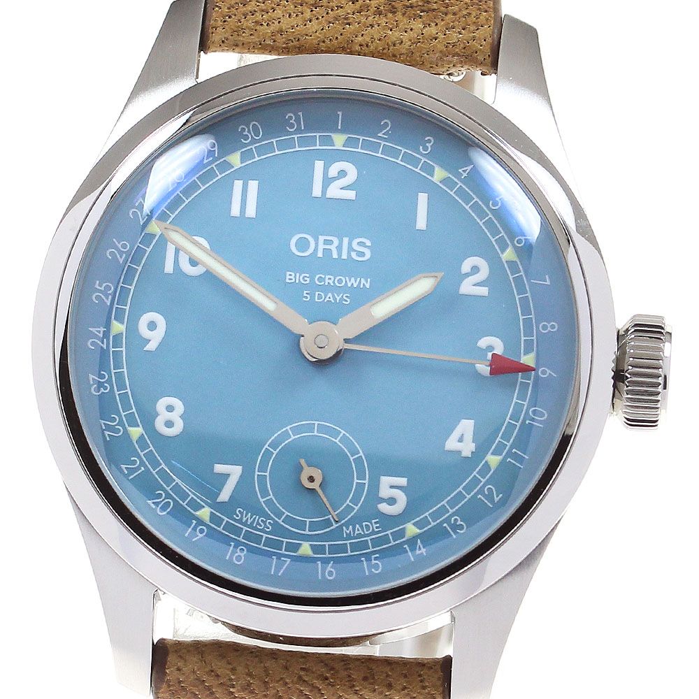 オリス ORIS 7786.40 ビッグクラウン タイマー デイト 手巻き メンズ極美品箱・保証書付き_817088 - メルカリ