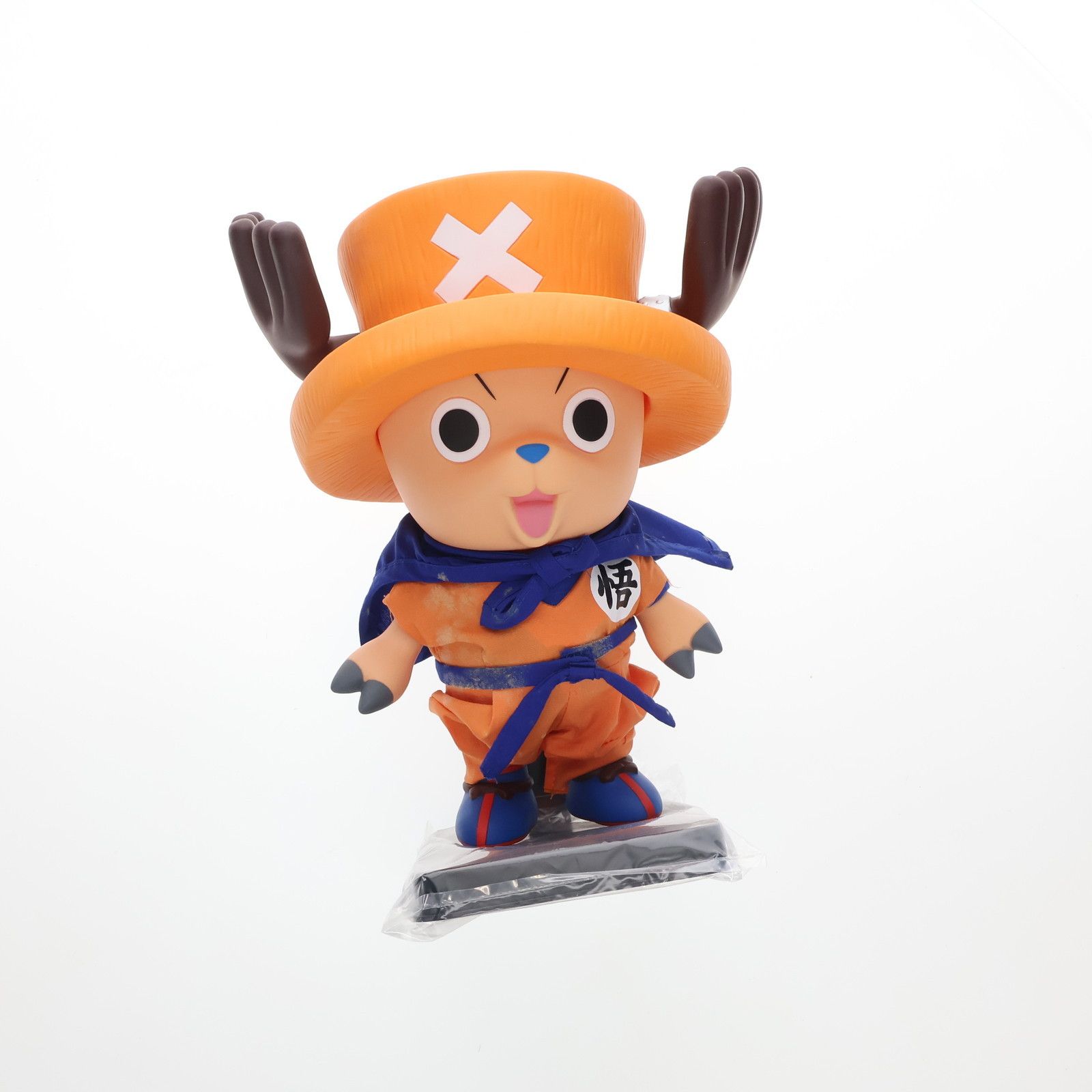ONE PIECE - ジャンプ40周年記念 ドラゴンボール チョッパー DXソフビフィギュア 孫悟空 ドラゴンボールZ×ワンピース 週刊少年ジャンプ40周年記念 ソフビ