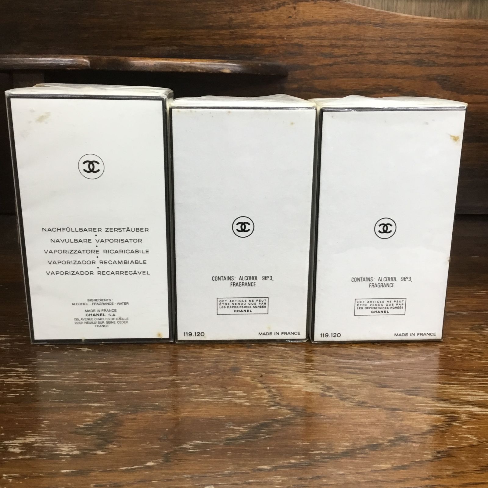 未開封セット・シミ有】シャネル CHANEL 香水 No.19 7.5ml 3点