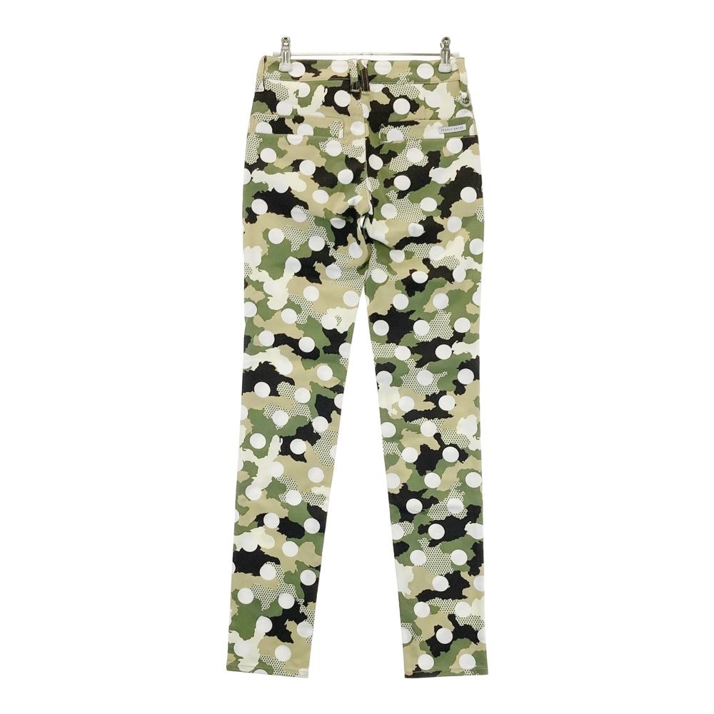 サイズ 00 PEARLY GATES パーリーゲイツ 055-2131514 ストレッチパンツ ドット 迷彩 カモフラ柄 カーキ系 240101535074 ゴルフウェア レディース ストスト
