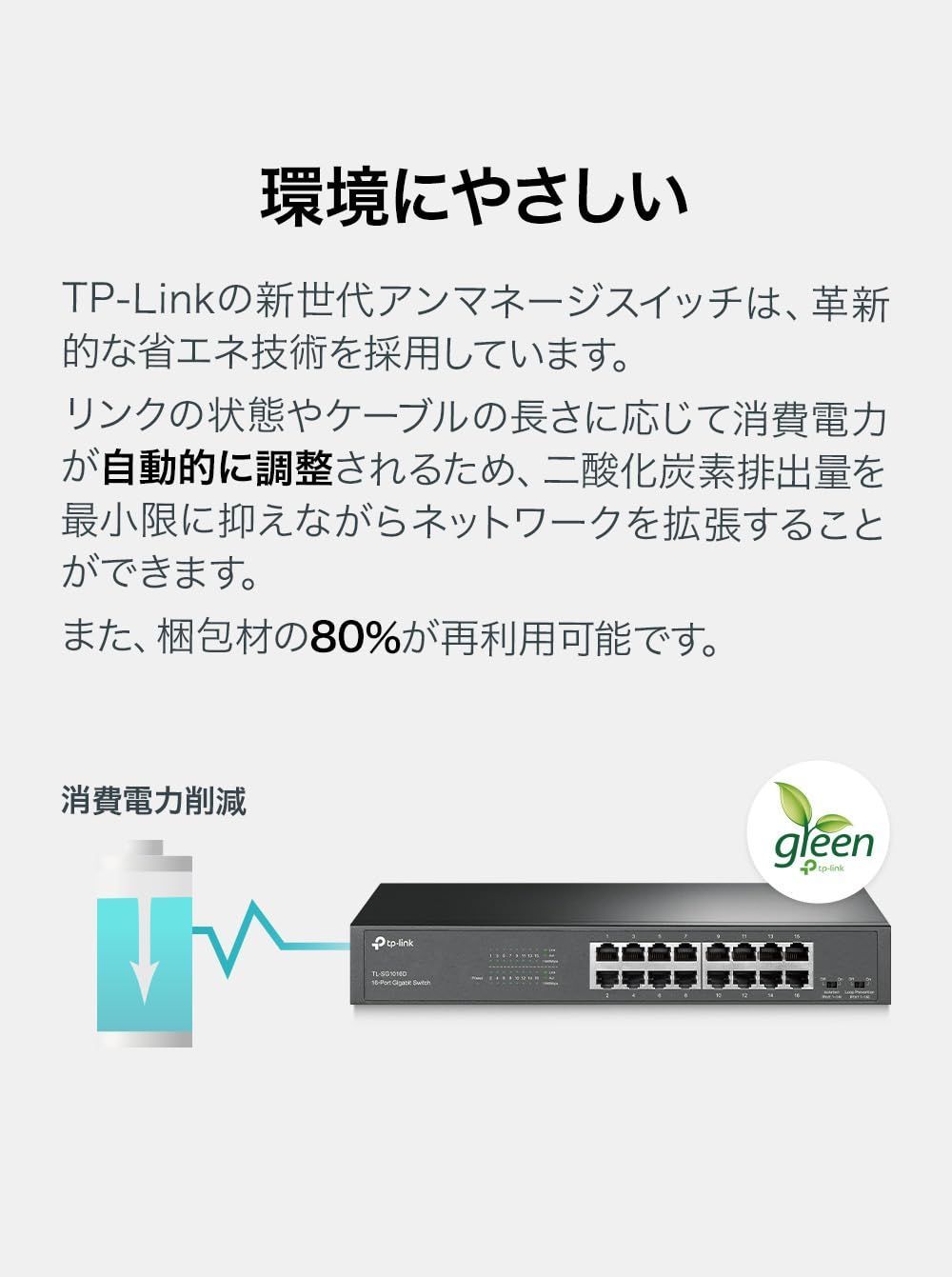 16ポート スイッチングハブ