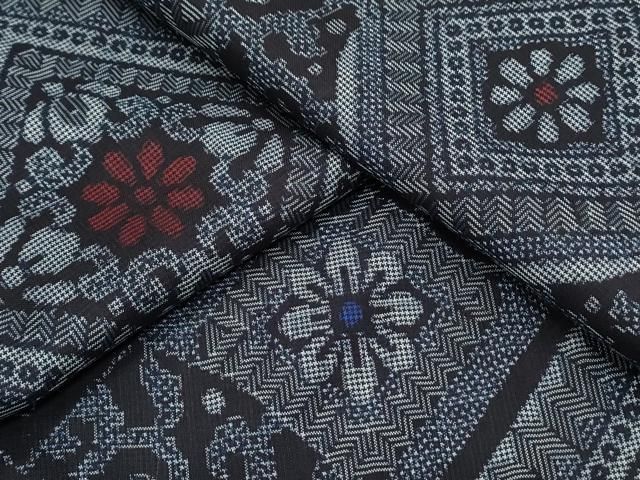 平和屋着物○本場大島紬 龍郷絣 菱花文 正絹 逸品 CAAS0368th - メルカリ 