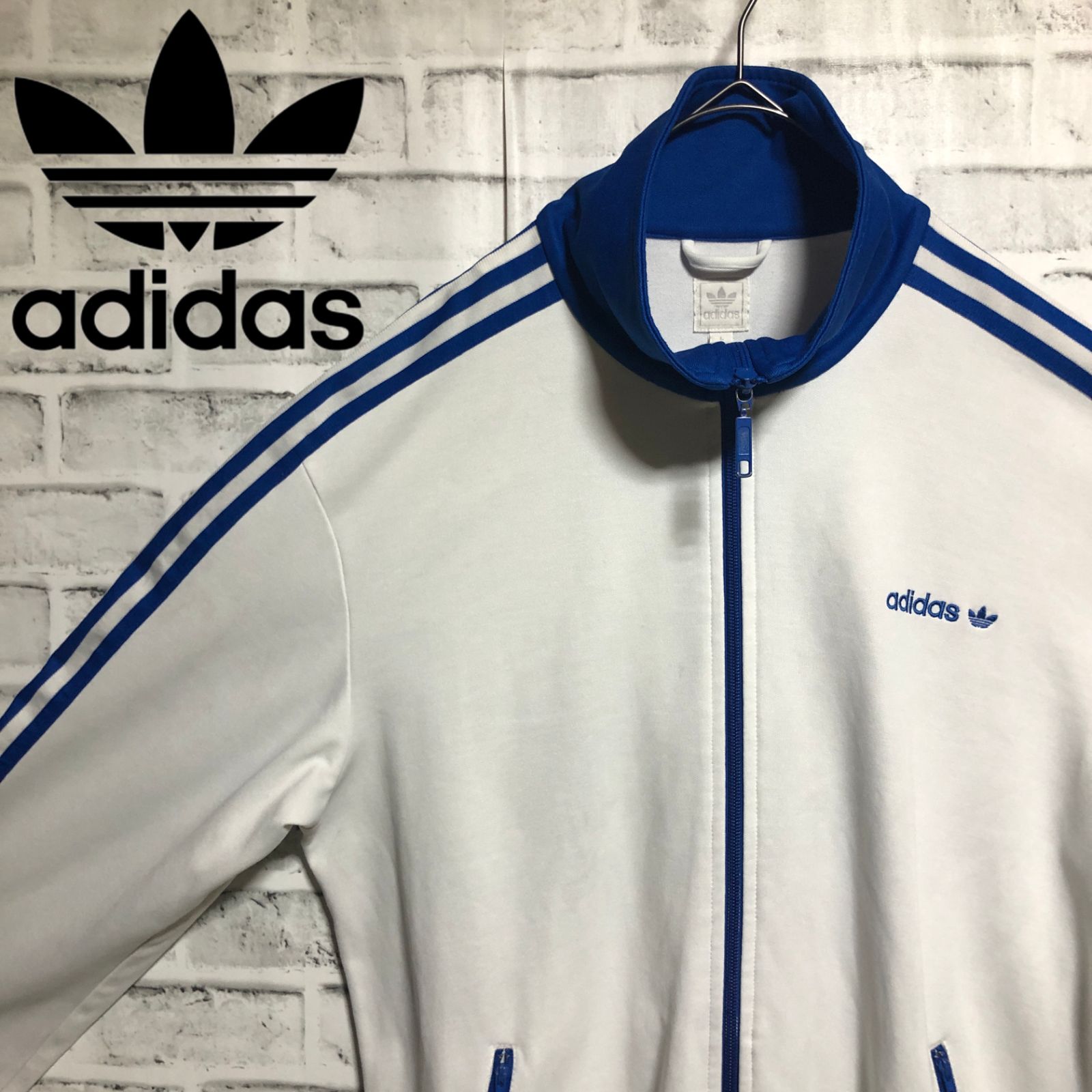 ✅商品状態adidas 00年代　トラックジャケット　デッドストック　希少カラー　青　灰