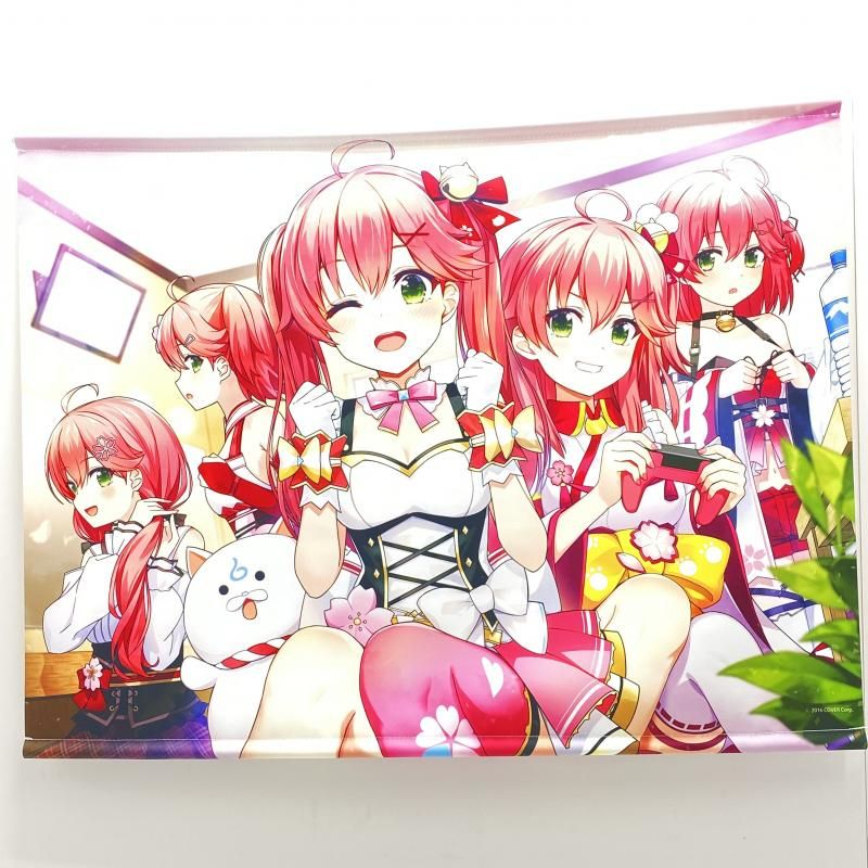 タペストリー　さくらみこ 4周年ライブの裏側B2タペストリー 「バーチャルYouTuber さくらみこ 活動4周年記念」 開封済】さくらみこ 4周年ライブの裏側B2タペストリー