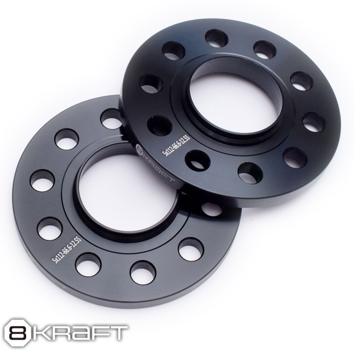 8KRAFT BMW MINI ミニ ハブ付 スペーサー 12.5ｍｍ 5H-112 φ66.6 ワイトレ PCD112 5穴 ハブ径 φ66.6 ワイドトレッドスペーサー